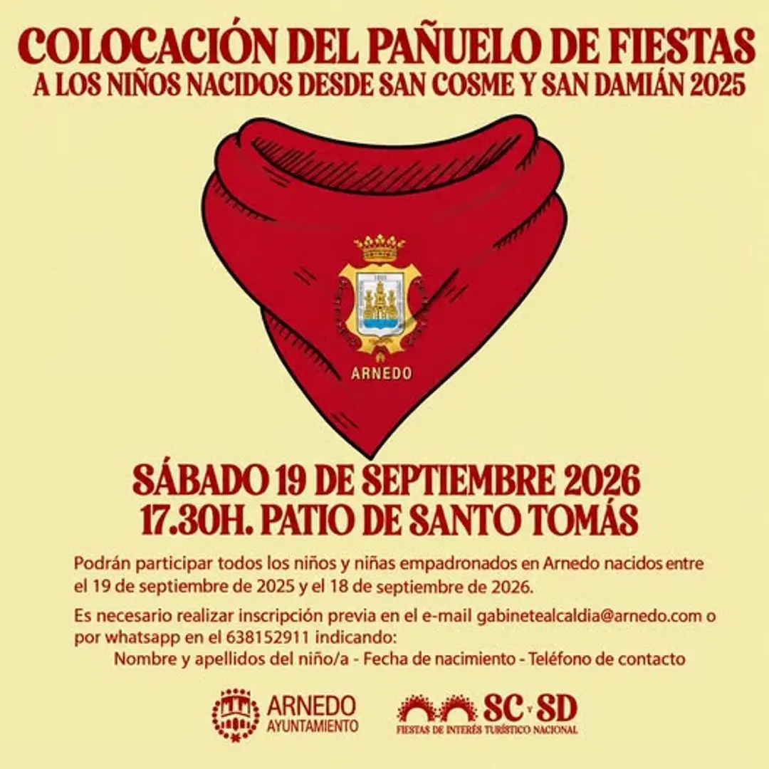 Recogida de pañuelo para las fiestas de Arnedo