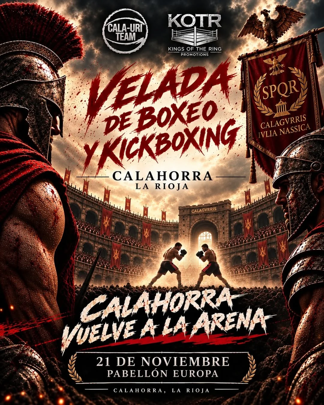 Velada de boxeo y kickboxing en Calahorra