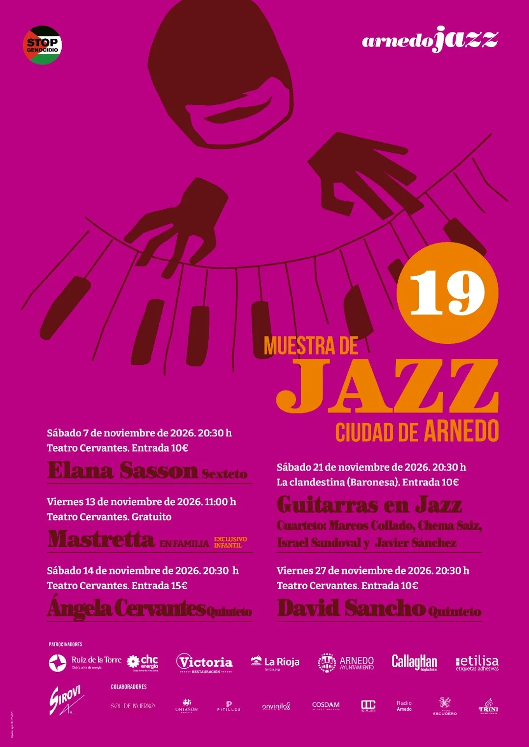XIX Muestra de Jazz Cuidad de Arnedo. Concierto Jazz: Elana Sasson Sexteto.
